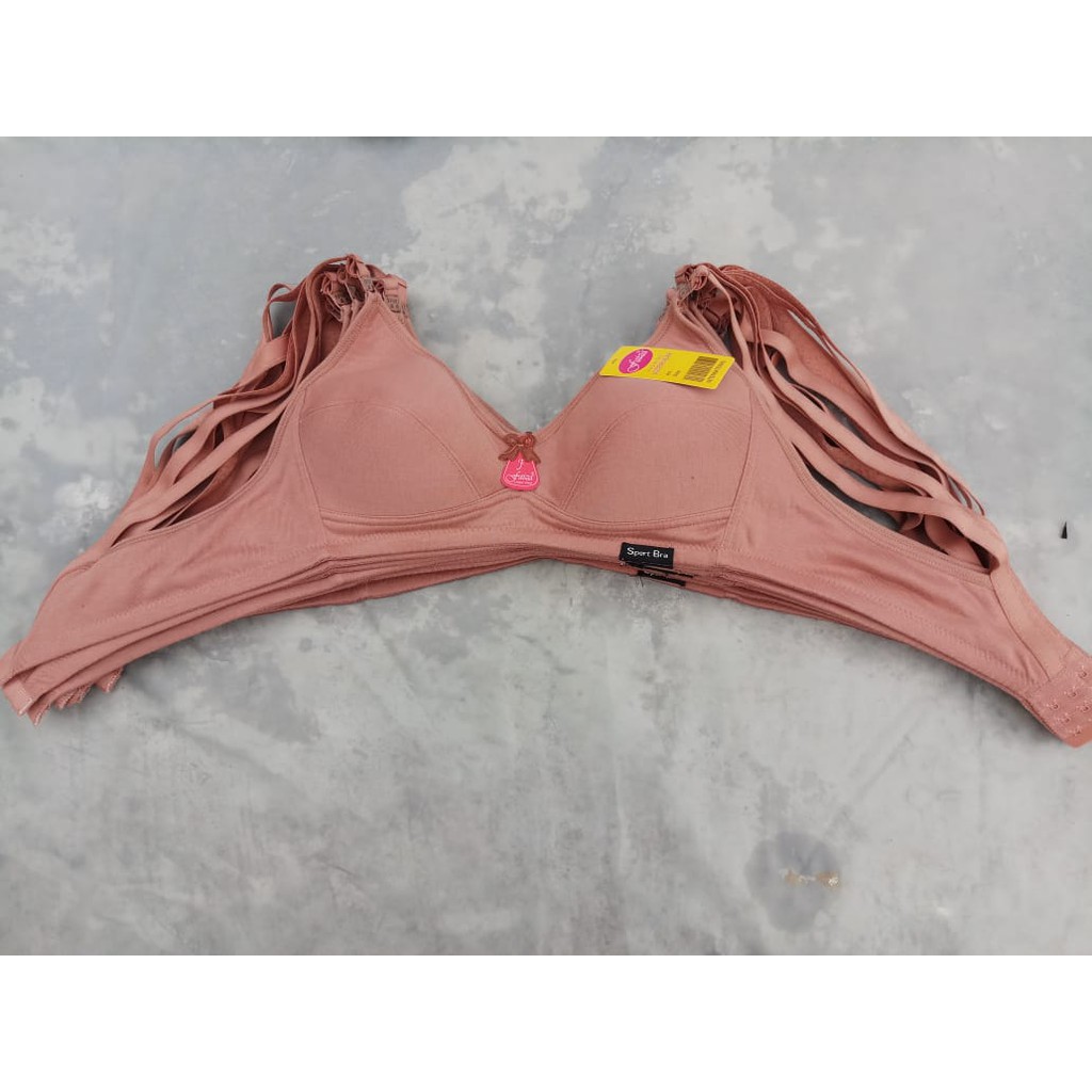 Bra Wanita / BH Sport Tanpa Kawat Katun /  Sportbra Adem dan Lembut