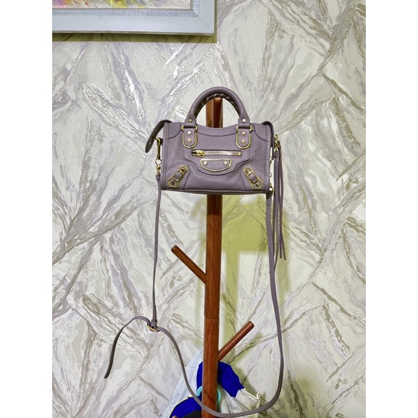 balenciaga city nano lilac