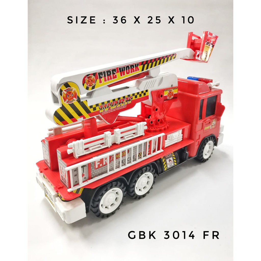 Mainan Anak Mobil Pemadam Kebakaran Friction GBK 3014 FR / Fire Truck