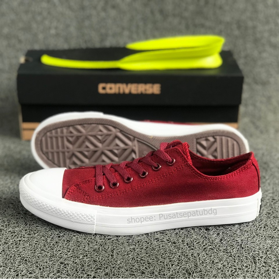 Converse Chuck Taylor All Star Low Maroon Lunarlon