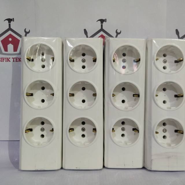 Stop kontak BROCO terminal listrik 3lubang