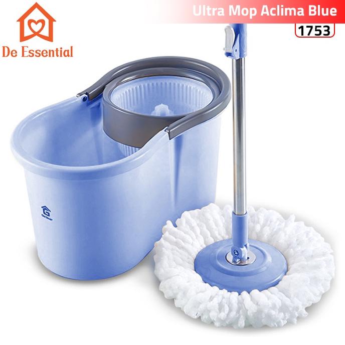 GM BEAR ALAT PEL LANTAI ULTRA MOP ACLIMA - SPIN MOP BLUE/PINK TERLARISS...,,,,,
