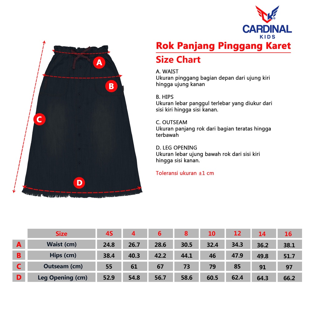 CARDINAL KIDS GIRL ROK 4 (PUTIH)