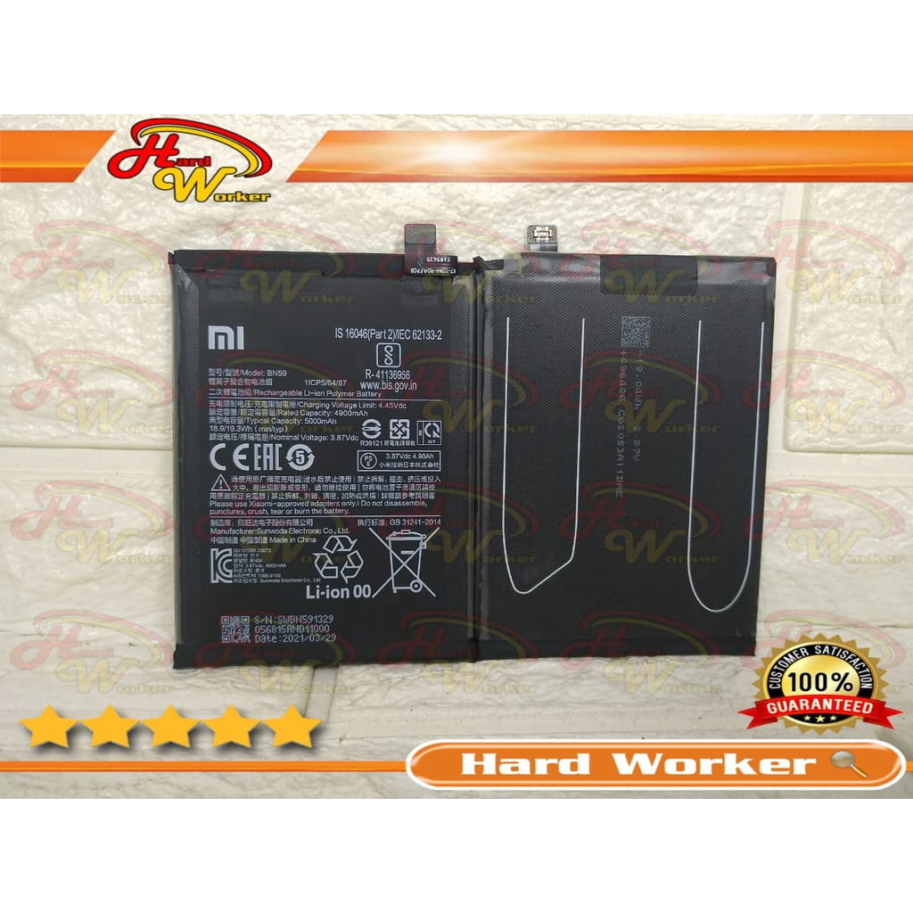 Jual Baterai Battery Batery Batre Original Xiaomi Redmi Note 10 4G ...