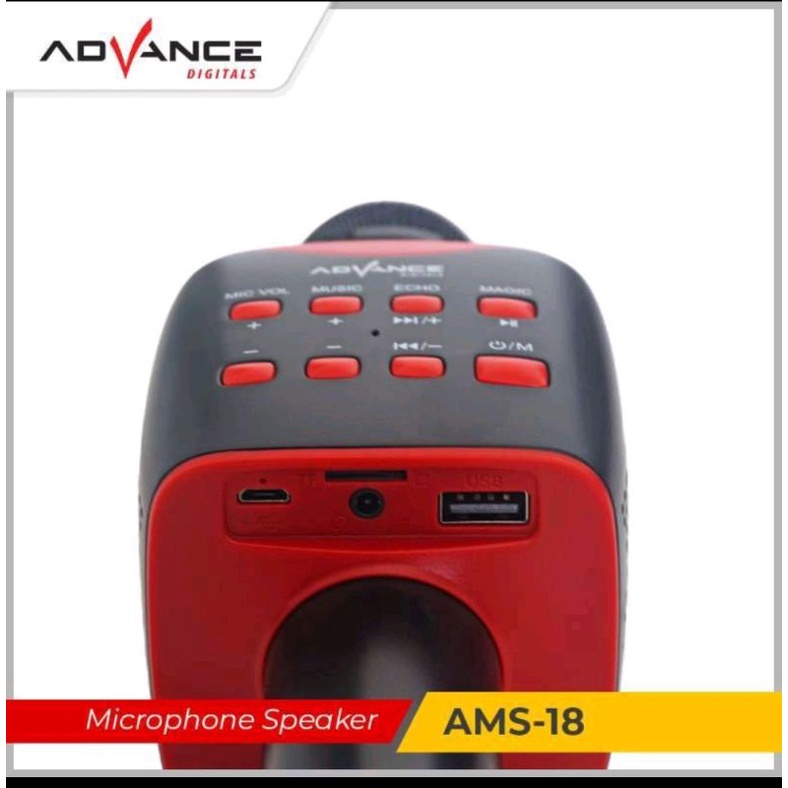 Advance AMS-18 Mic Karaoke Microphone Bluetooth