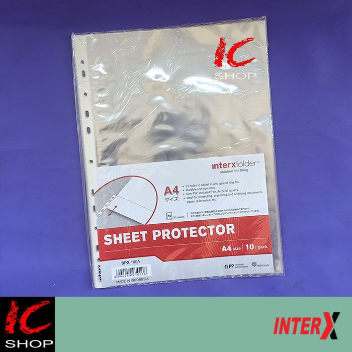 

Sheet Protector A4 Interx isi 10 lembar