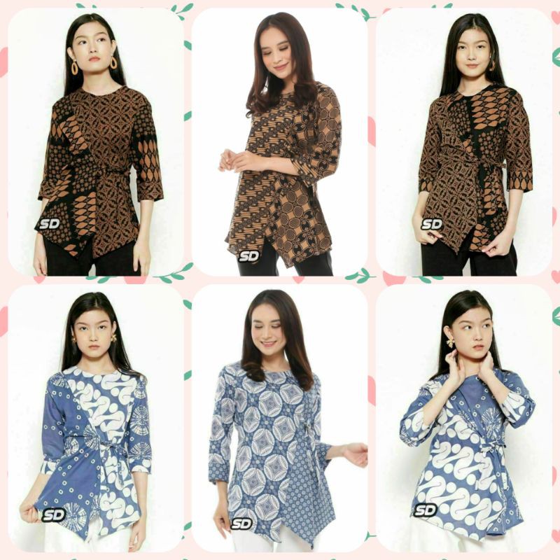 Atasan Batik Dolby Dolbi Dobby Doby Tenun Sutra Tulis Halus Katun ATBM Baron ,Sarombit Atasan