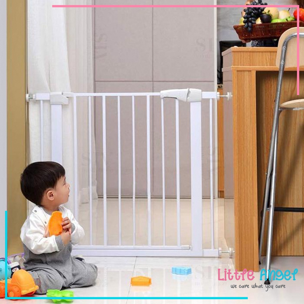 PAGAR PENGAMAN BAYI Pintu Pagar Penjaga Anak Balita Bermain untuk Tangga Pembatas Dapur Kamar Mandi Baby Safety Gate Portable