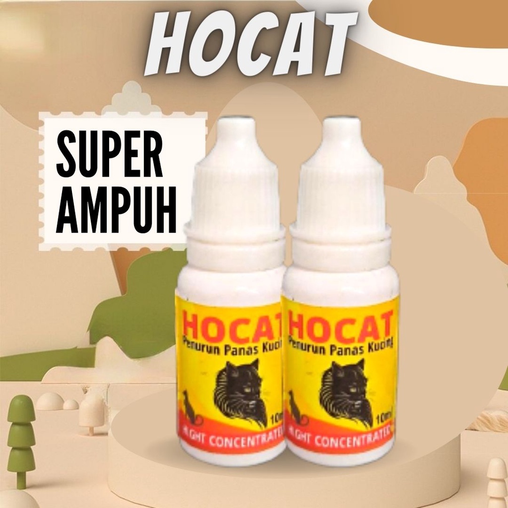 HOCAT Obat Demam Penurun Panas Kucing Cocok Untuk Kitten dan Adult Ampuh Bisa COD  FEZONE