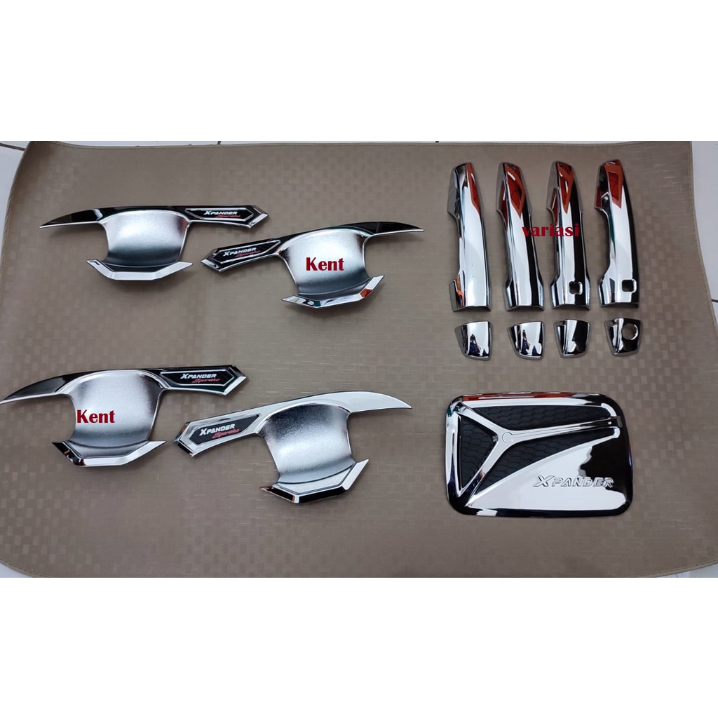 Paket Outer Handle Tank Cover Mobil Xpander 2017 Up Chrome