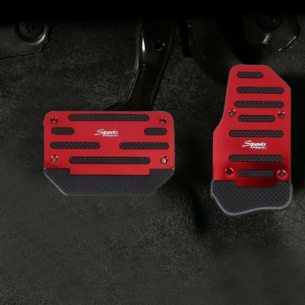 Populer 2pcs Pedal Mobil Baru Rem Gas Clutch Foot Pedal Pad Cover Penutup Transmisi Otomatis Non-slip