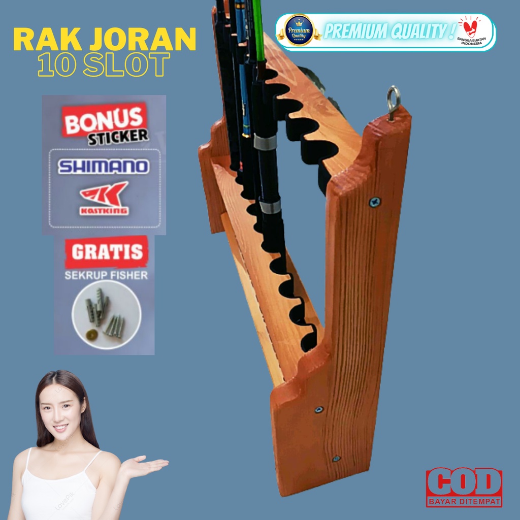 Tempat Joran Rak Dinding Joran Rod Holder Relix Nusantara Rod Holder - Relix Nusantara Rod Rack - Ra