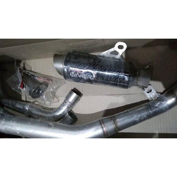 Knalpot Exhaust Kawasaki Ninja 250 Fi Old Proliner TR1 Long Carbon Full System