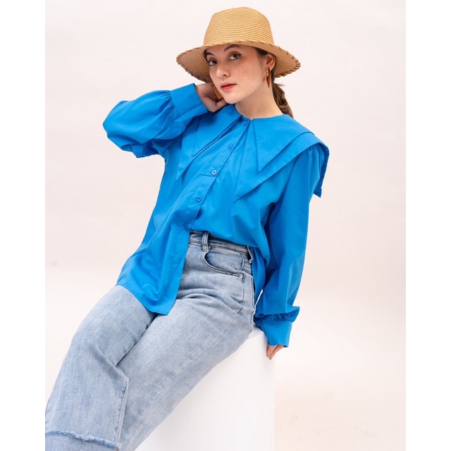 RX FASHION - MOLI SHIRT TWISTCONE / KEMEJA WANITA KEKINIAN - NN