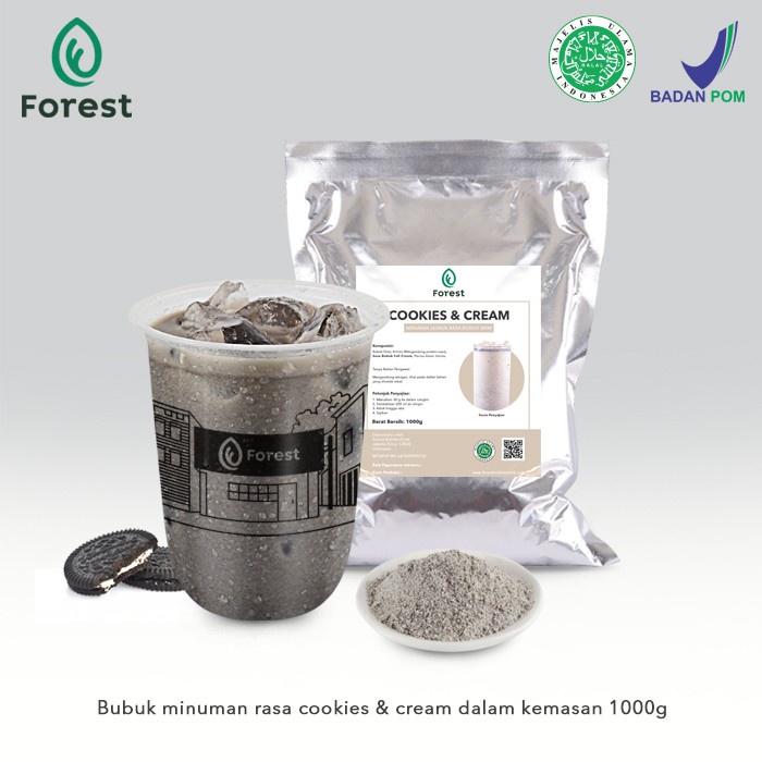 

BUBUK MINUMAN COOKIES AND CREAM POWDER - FOREST BUBBLE DRINK