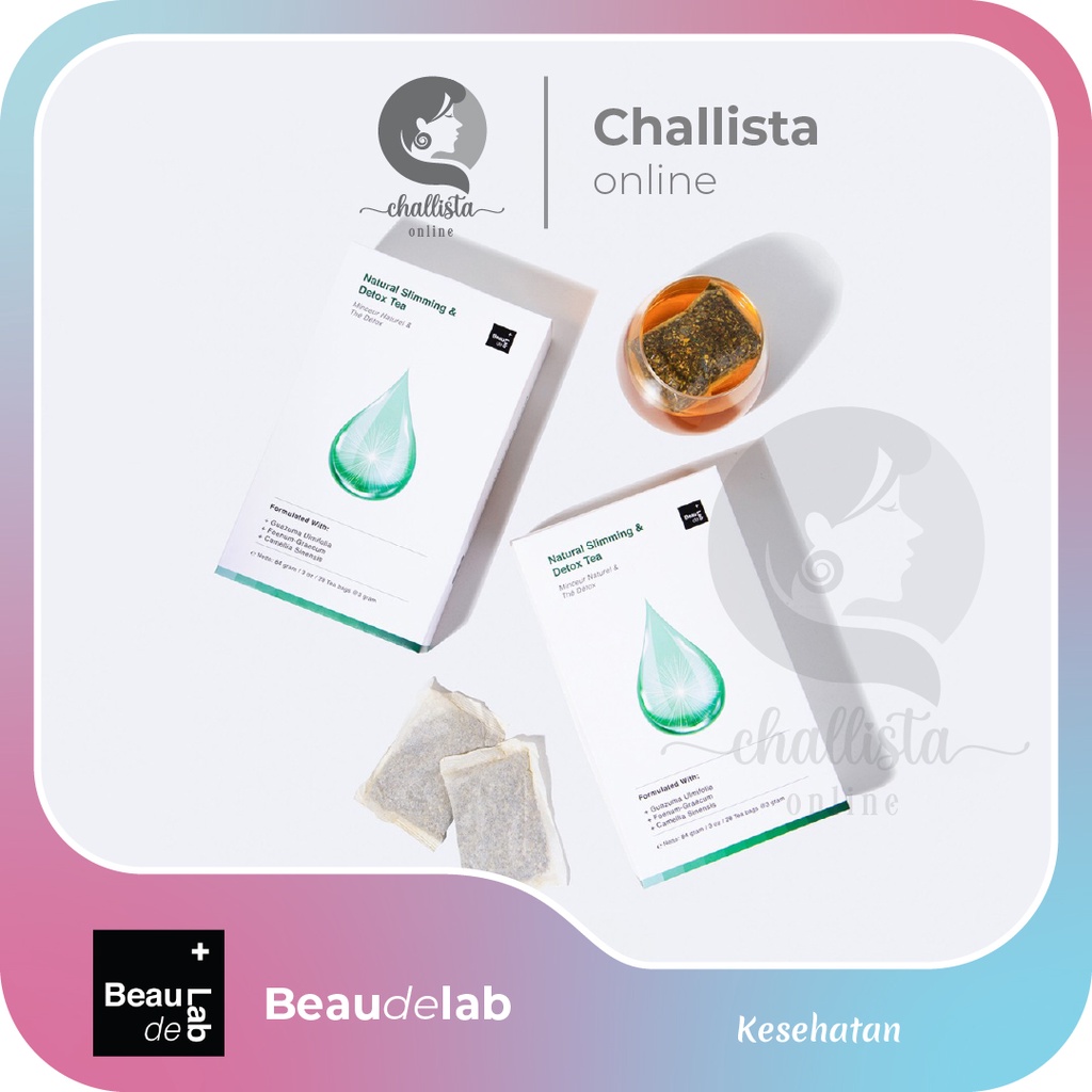 NEWLAB | SLIMLOGY| BEAUDELAB DETOX TEA SLIMFAZZ SLIM FAZZ DETOXING SLIMMING TEA |TEH DIET DETOKS | Beaudelab Slimming &amp; Detox Green Tea | Suplemen pelangsing herbal | Makanan diet