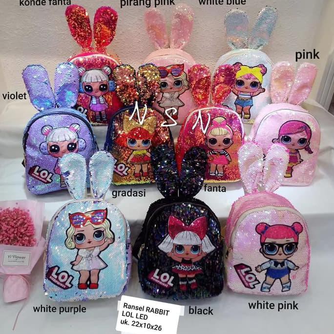 Barang Terjamin TAS LOL LED/RANSEL ANAK LOL LED/TAS RANSEL LOL LED DISKON