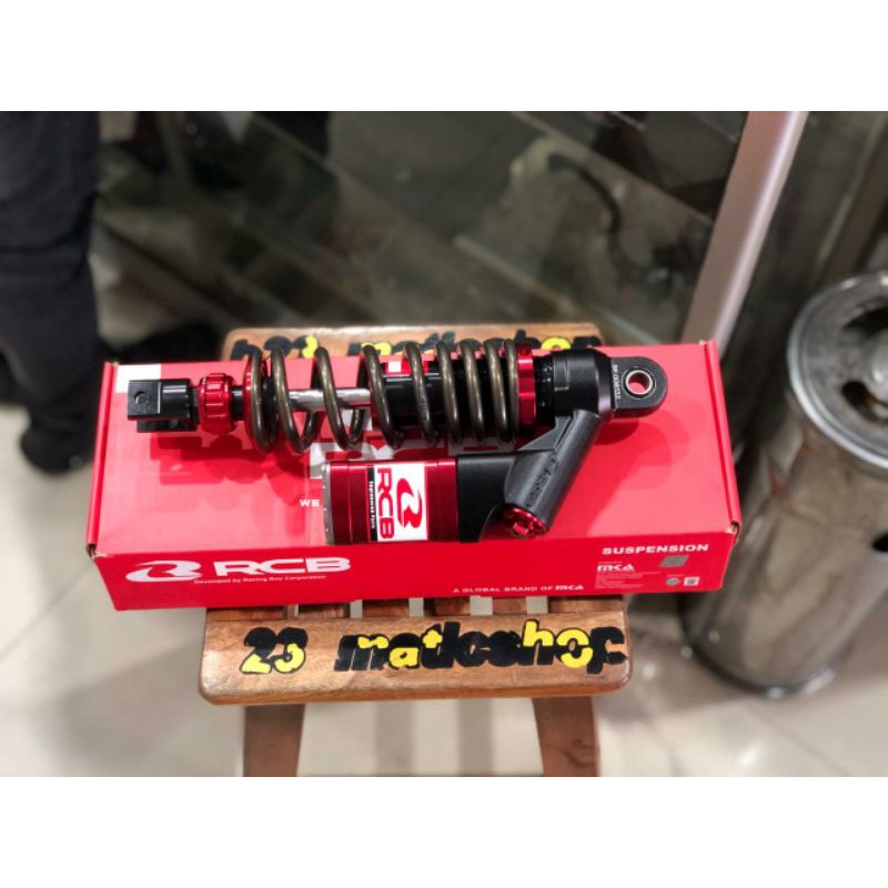Shock rcb 295mm matic single db5 tabung segitiga double klik titanium