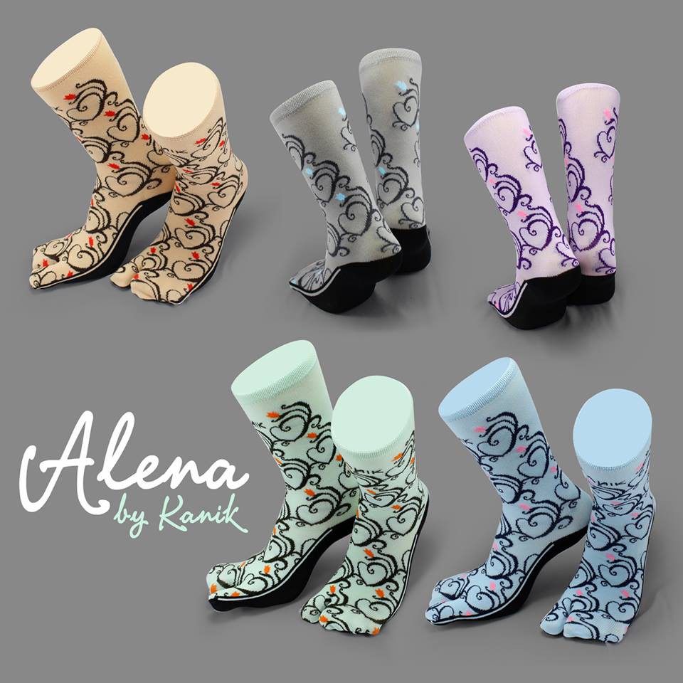 Kaos Kaki Motif Merk  Kanik Infinity Alena