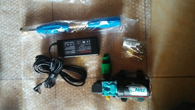 Paket Lengkap Tanpa Selang Dinamo Hiu Alat Cuci Motor Ac Mobil Pompa Air Steam 12v Dc Tekanan Tinggi