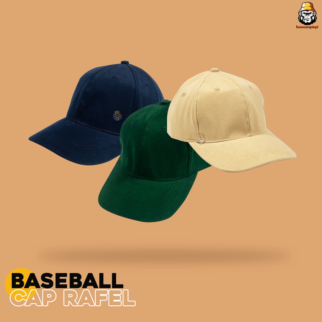 Topi Polo Caps Topi Baseball Polos Distro Pria Wanita Bahan Rafel Pengait Ring