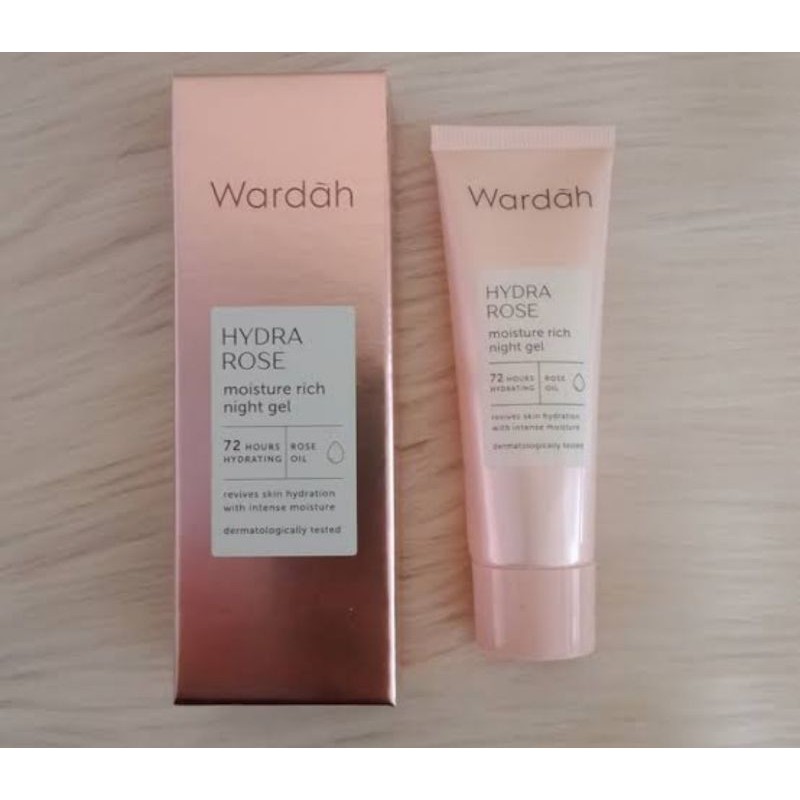 ❣️Rakkistore99❣️Wardah Hydra Rose Moisture Rich Night Gel 17ml (100% Original)