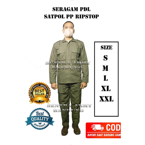 Seragam PDL SAT POL PP Bahan Ripstop
