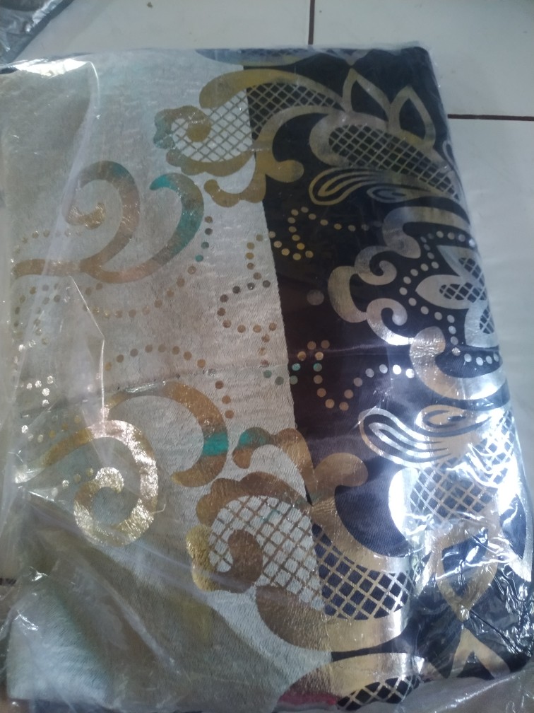 Gorden Blackout Zakat Buludru Print Mas Super,original &tebal