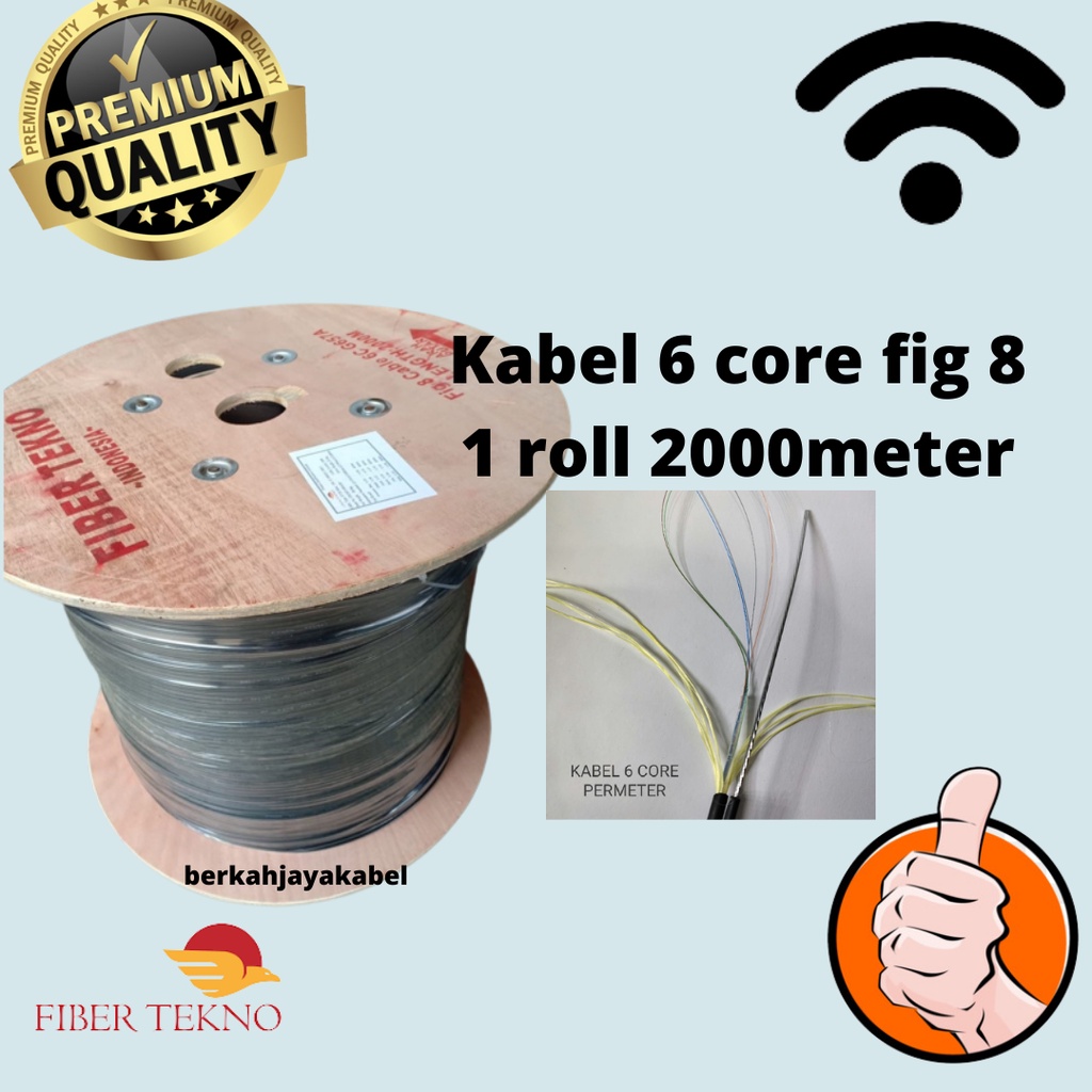 KABEL FO 6 CORE FIG8 1 ROLL 2000M