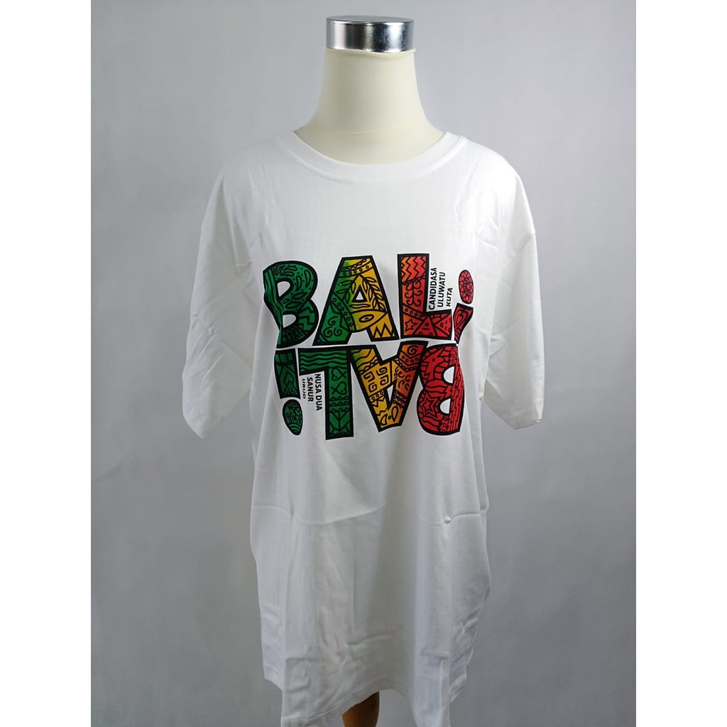 Baju Kaos Cotton Bali Size S-XL (Halus) oleh oleh bali baju kaos bali pria wanita kaos katun bali