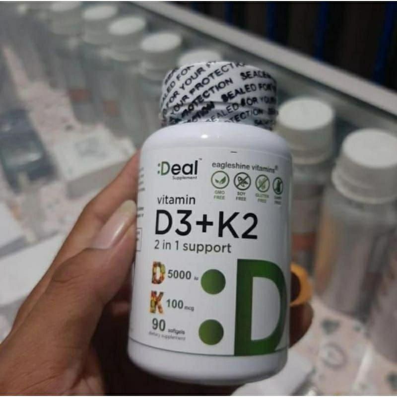 Vitamin Deal D3+K2 100% AMPUH ORIGINAL
