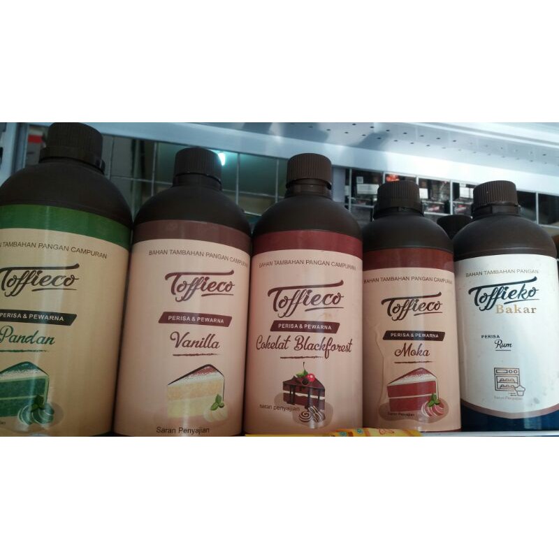 

TOFFIECO MOCCA/PANDAN/VANILLA/COKLAT BLACK FOREST/RHUM BAKAR REPACK 50ML/100ML