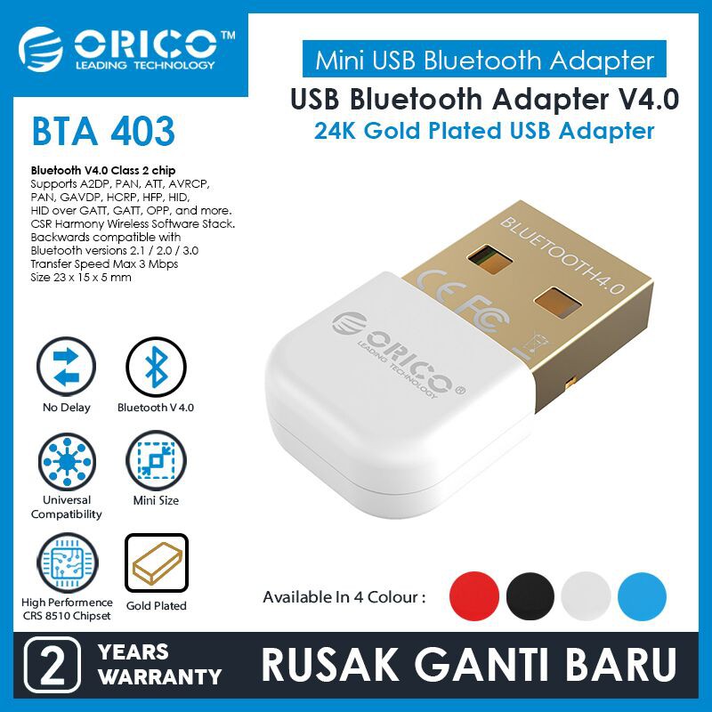 Bluetooth ORICO USB 4.0 Adapter BTA-403