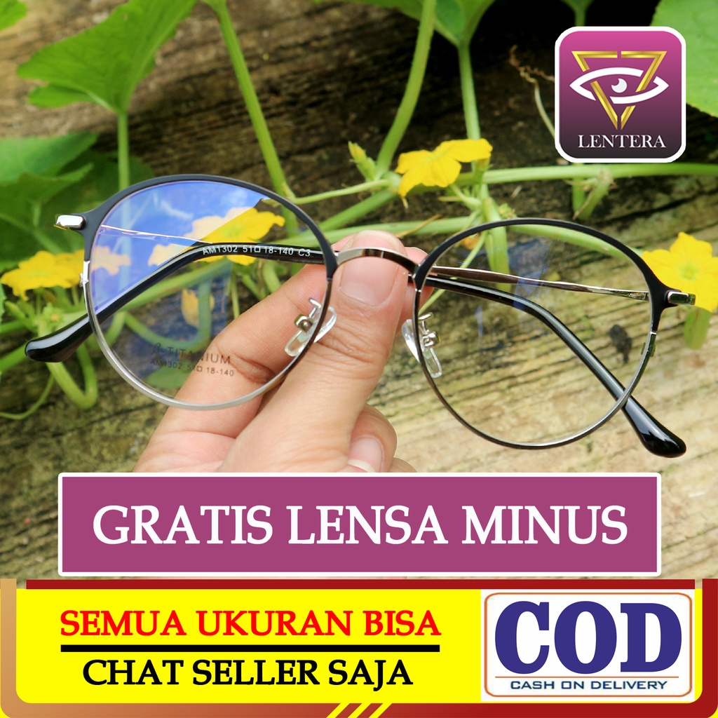 𝗟𝗘𝗡𝗧𝗘𝗥𝗔 -LT014- Kacamata Original Optik Minus Plus Antiradiasi Photocromic