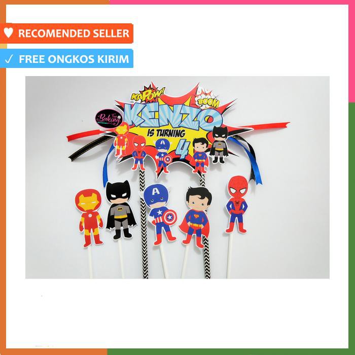 TOPPER CAKE AVENGERS CUSTOM