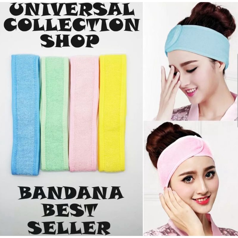 BANDANA MANDI / BANDANA FACIAL WASH / BANDANA HEADBAND / BANDO MAKE UP POLOS