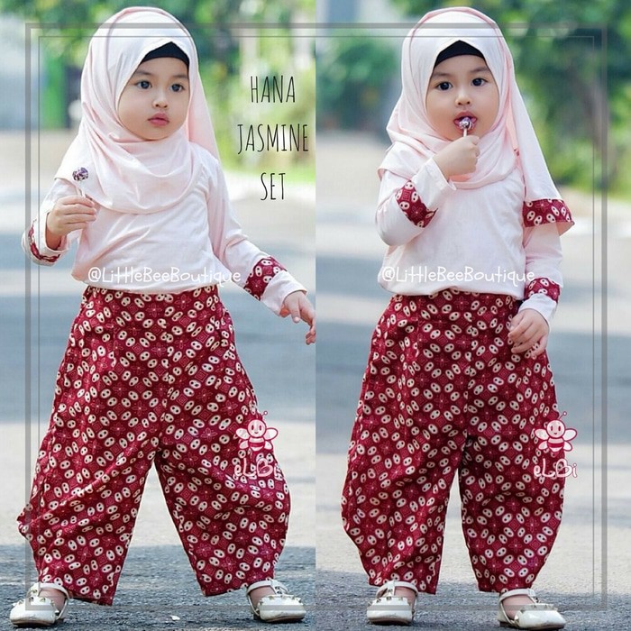  baju  I hijab  anak  I setelan anak  I hana I baju  muslim  anak  