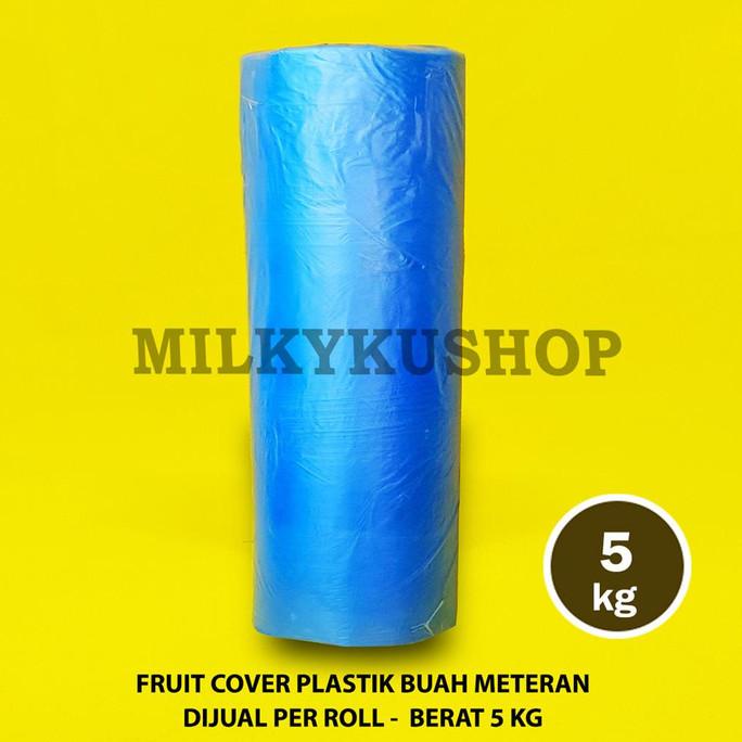 

DISKON!! FRUIT COVER HD ROLL BIRU 5 KG PLASTIK METERAN PEMBUNGKUS BUAH PISANG