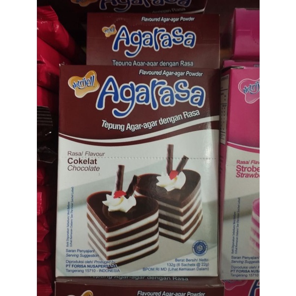 

NUTRIJELL AGARASA COKLAT 22 GR TEPUNG AGAR AGAR RASA COKELAT (1 box isi 6 bungkus)