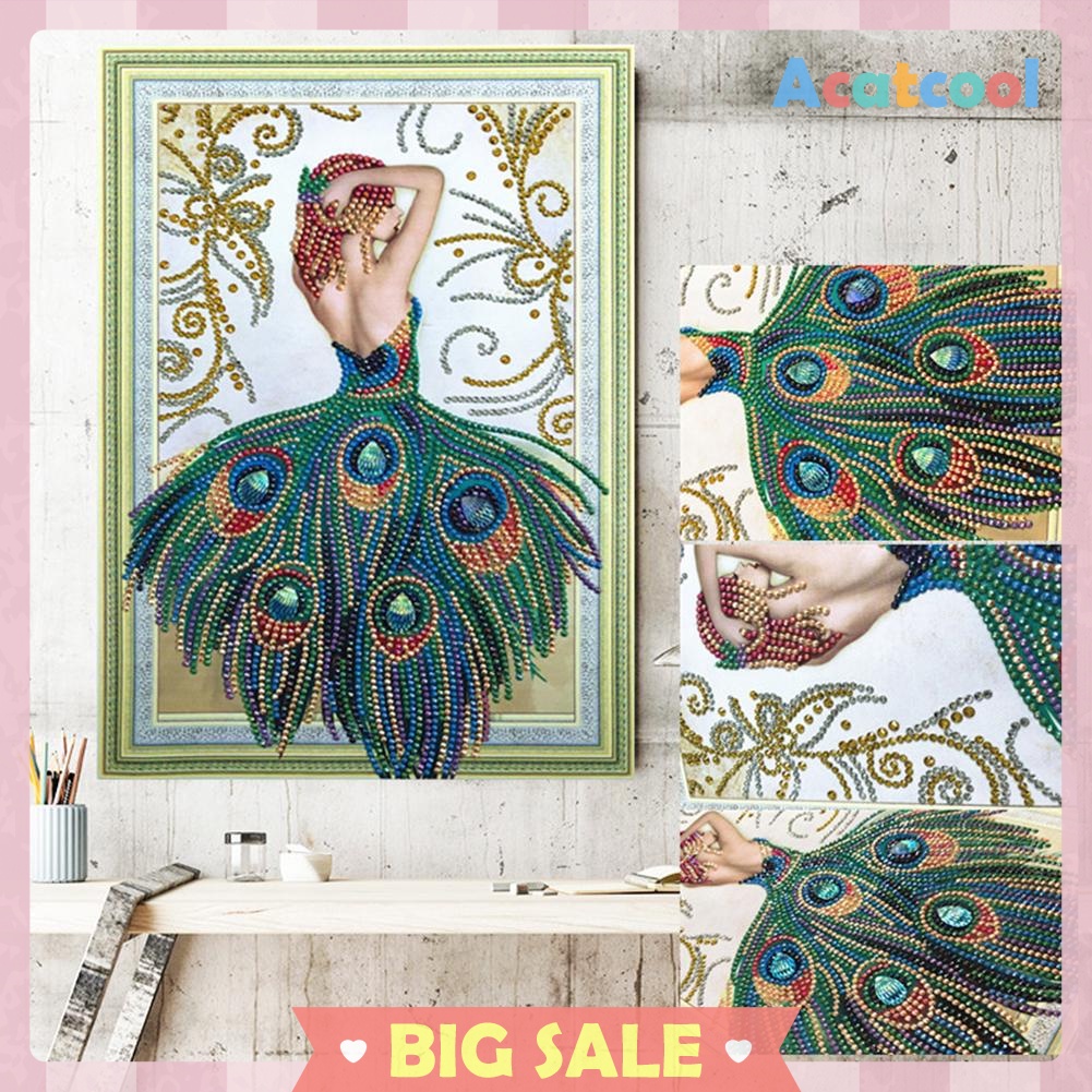 5D DIY Special-shaped Diamond Painting Beauty Cross Stitch Embroidery Kit