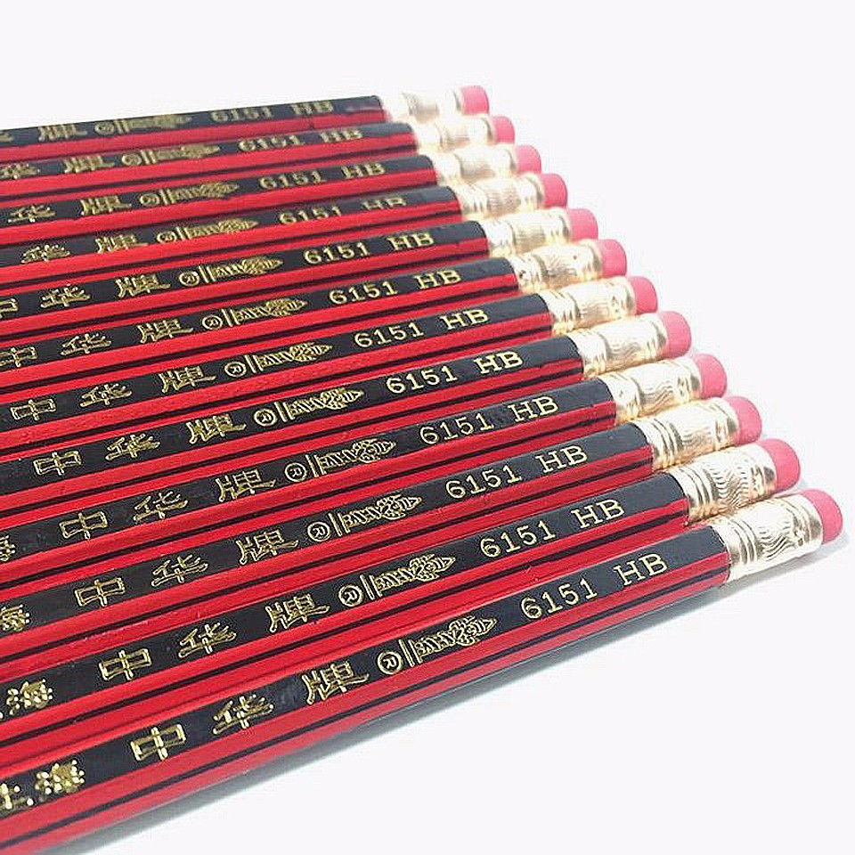 

PENSIL KAYU WOODEN PENCIL 6151 ZHONGHUA ZHONG HUA HB KOMPUTER WARNA METALIK METALLIC LUSIN ECER GROSIR MURAH