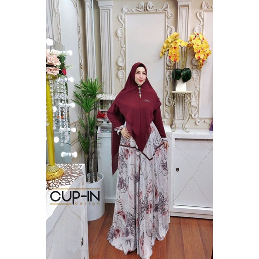 Asoka Series ORI by Cupin Cup-in Design / Gamis Set Syar'i / Gamis Mewah / Gamis Pesta / Baju Syar'i Terbaru / Muslimah Branded Wear-1