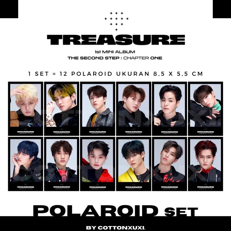 [POLAROID SET] TREASURE The Second Step : Chapter One 1st Mini Album Unofficial Polaroid Hyunsuk Jih