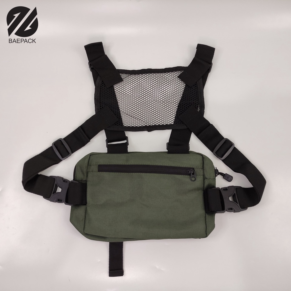 Tas Dada / Chest Bag dengan Lubang Headset Edgar baepack / Tas Untuk Pengendara Motor / original dan Premium / Cowok - Pria