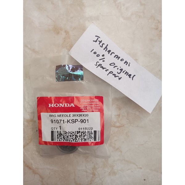 Laher Bearing Dudukan Shock Belakang Megapro CBR Verza 20x26x20 ORI AHM 91071KSP901