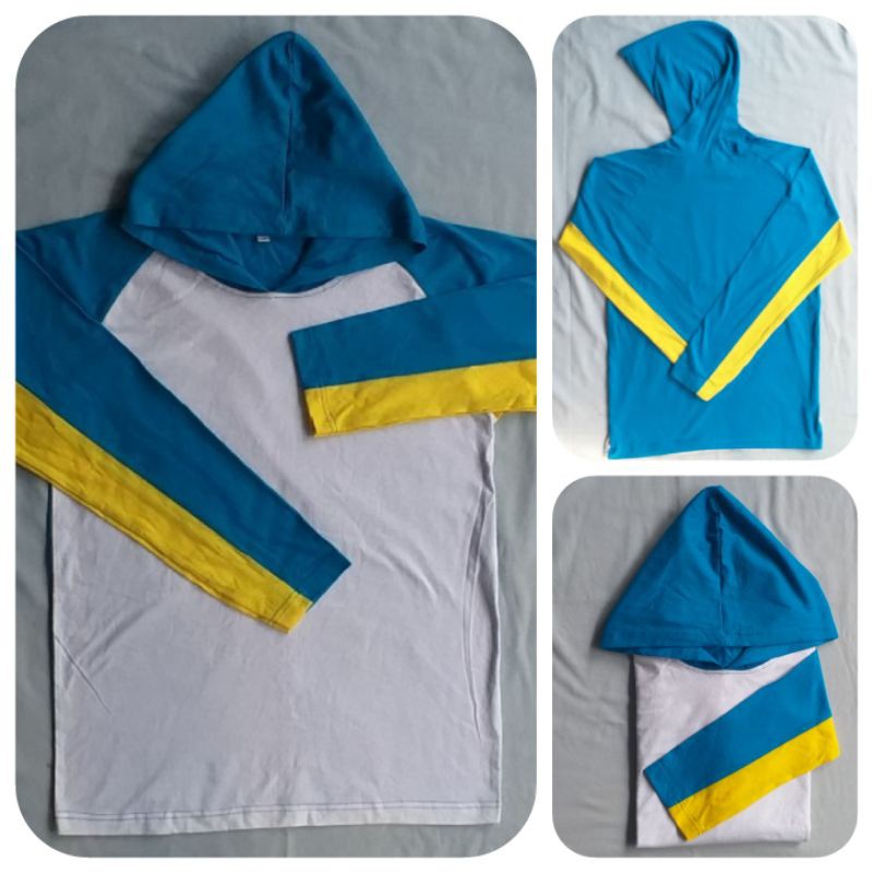 KAOS HOODIE OLAHRAGA/SEPEDA/MANCING KATUN