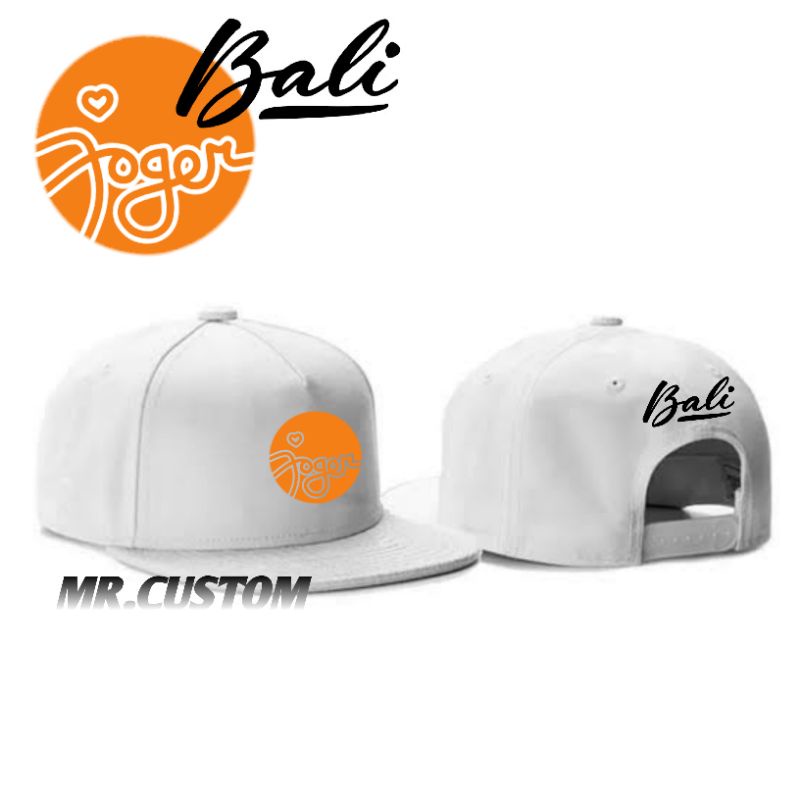 Topi snapback premium/topi casual distro pria wanita lokal JOGER BALI PULAU BALI