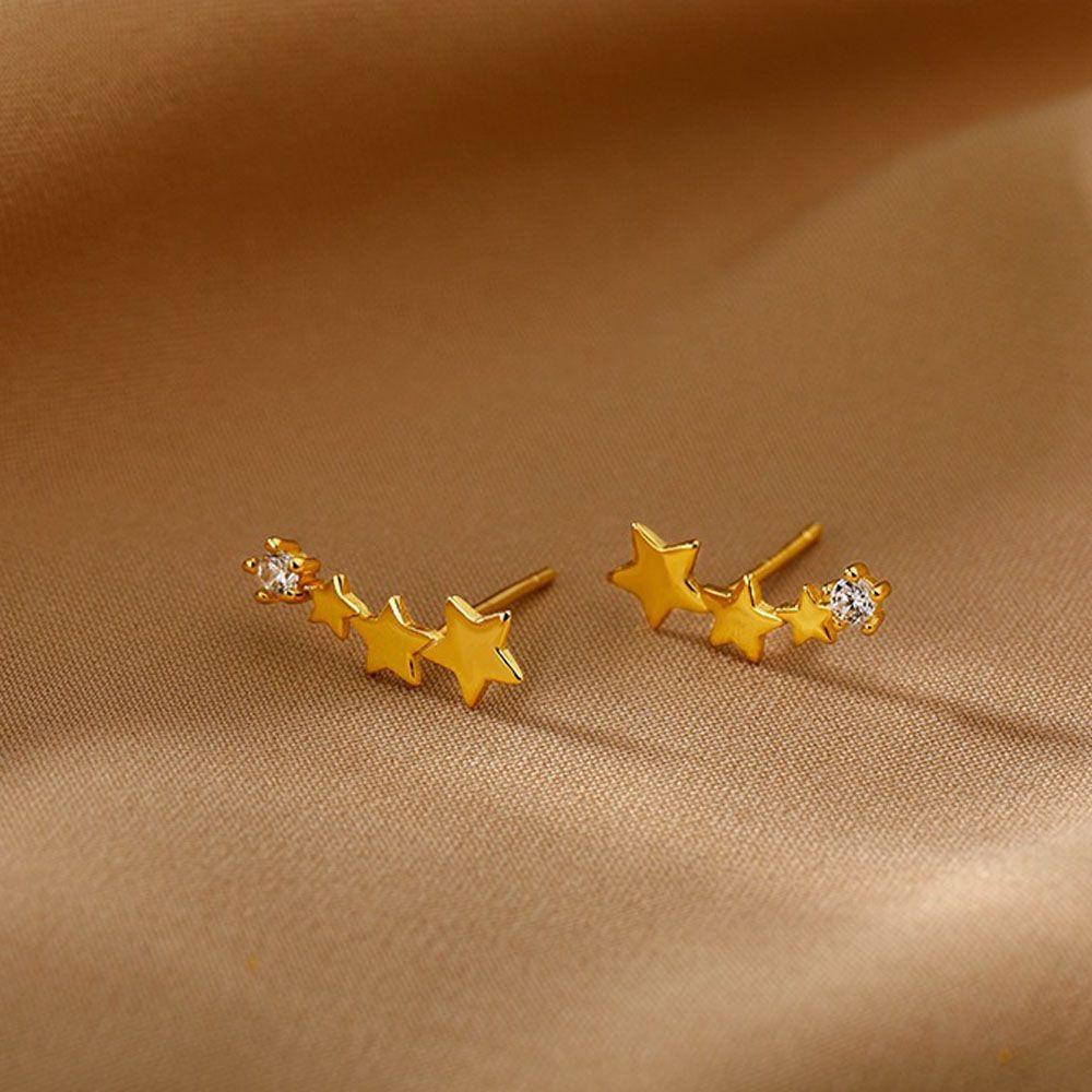 Lily Stars Hoop Earrings Untuk Pacar Istri Perhiasan Aksesoris Indah925 Perak