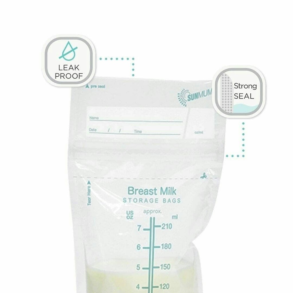 SUNMUM PREMIUM BREASTMILK STORAGE 210ML / KANTONG ASI