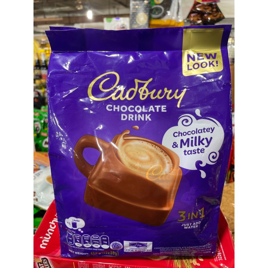 

BUBUK COKLAT CADBURY HOT CHOCOLATE DRINK 3in1 MALAYSIA
